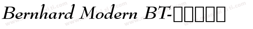 Bernhard Modern BT字体转换
